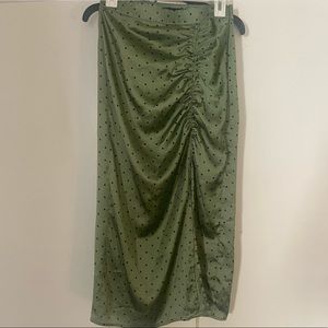 SOLD: Zara Polka Dot Midi-Skirt